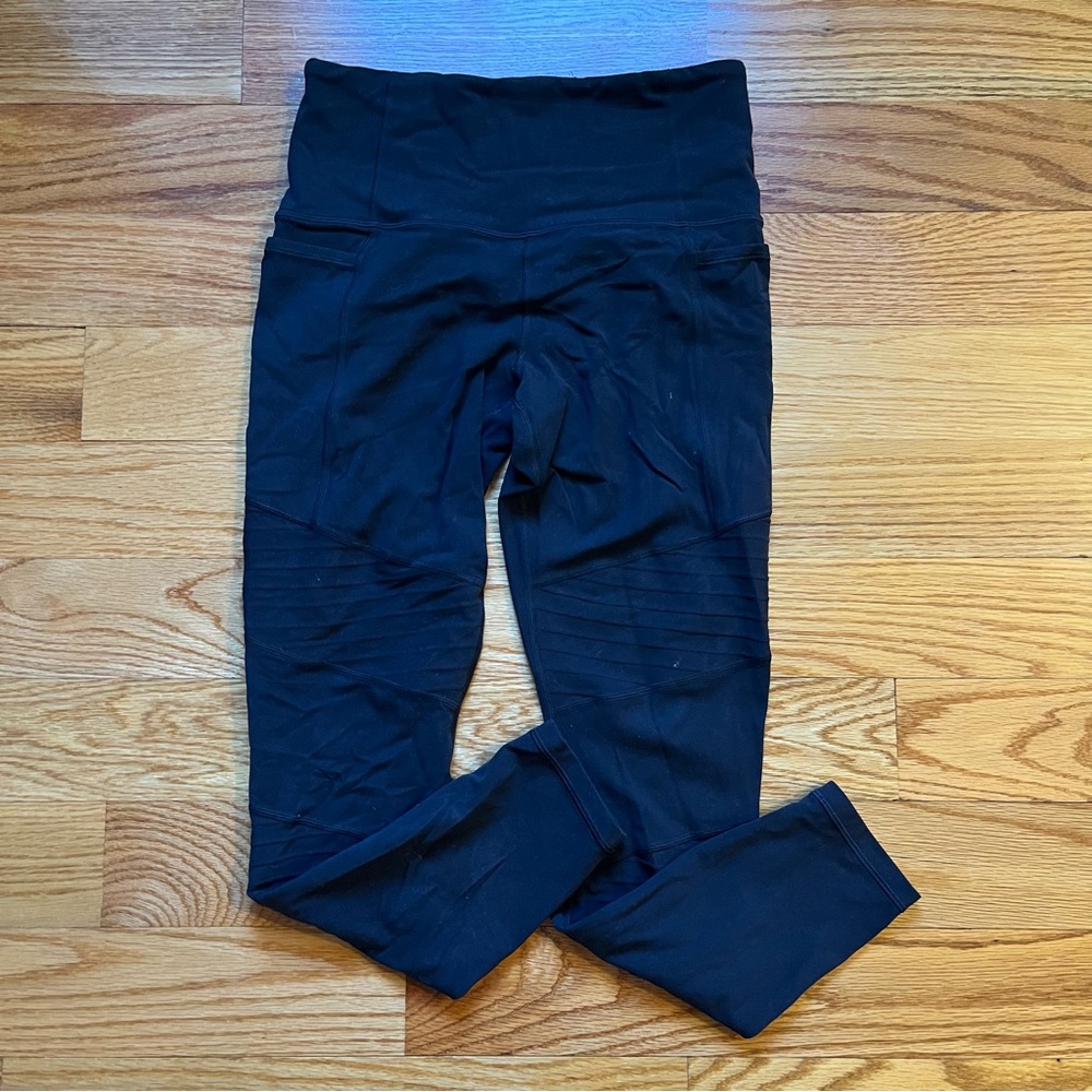 Athleta inclination moto tight in black size small petite